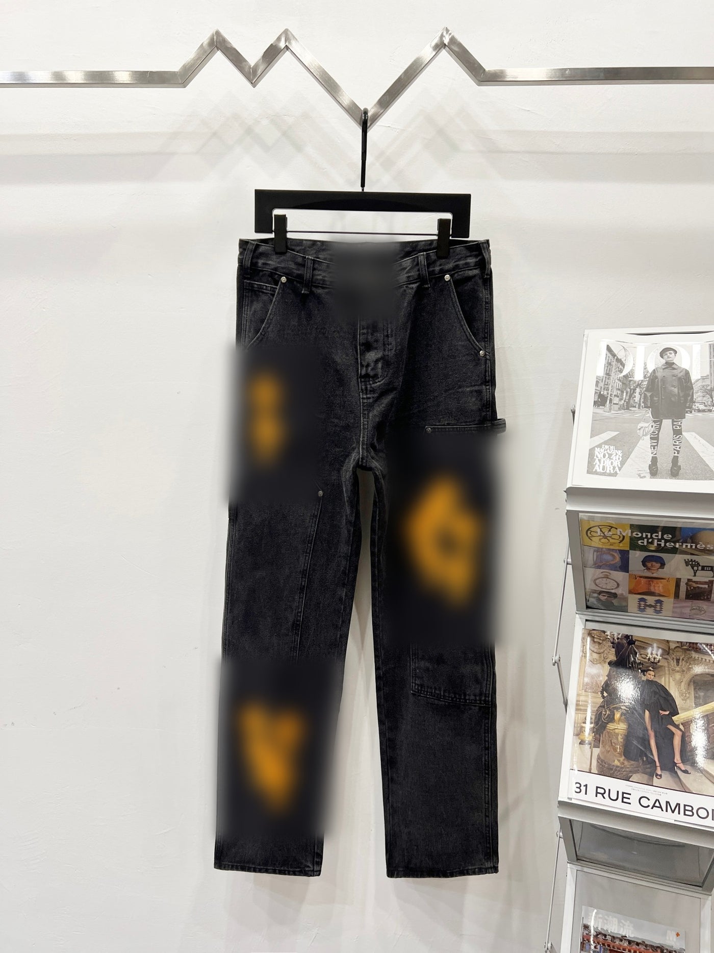 Orange Cross Jeans