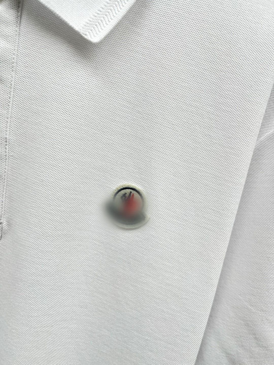 White Logo Polo