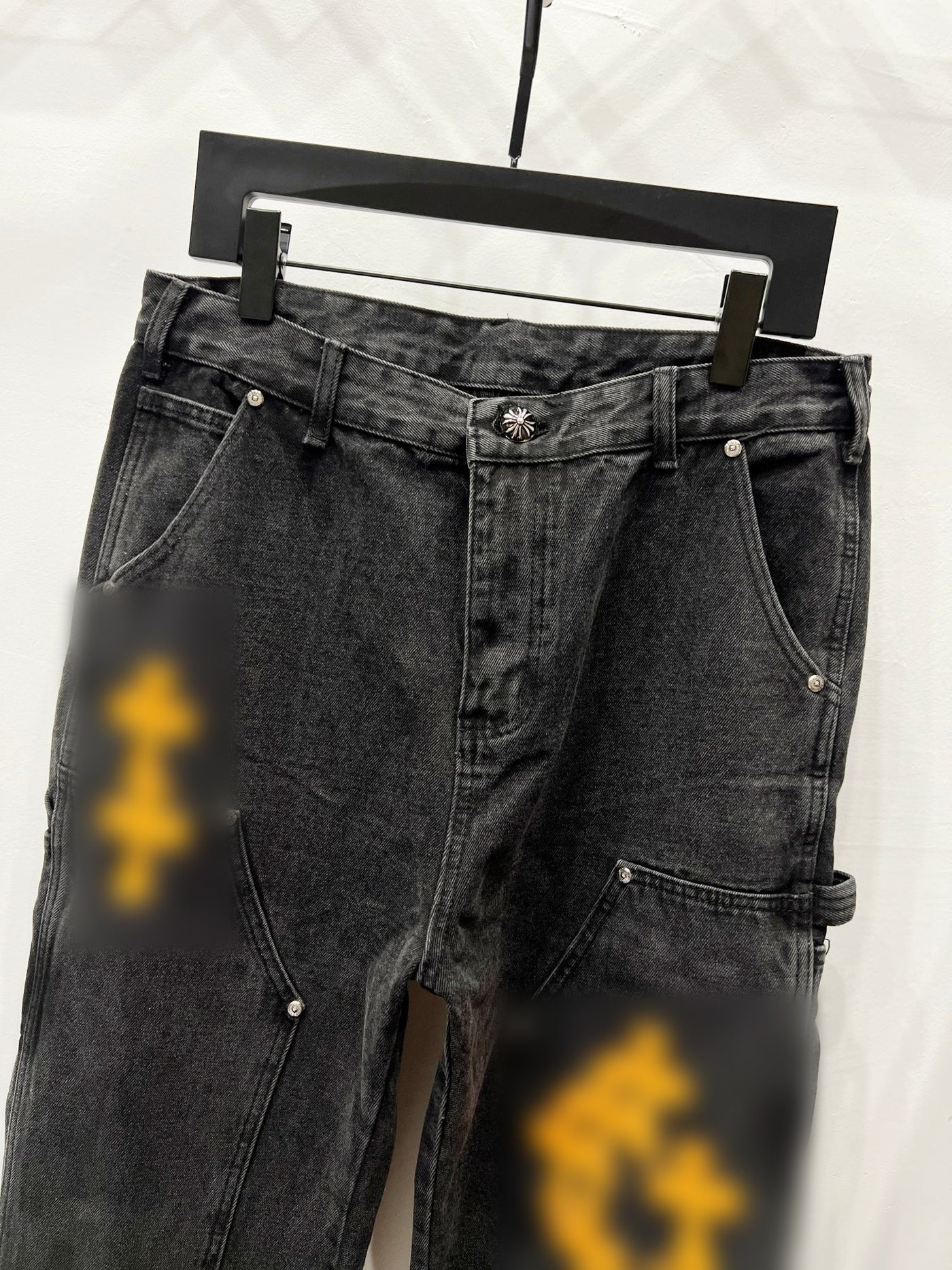 Orange Cross Jeans