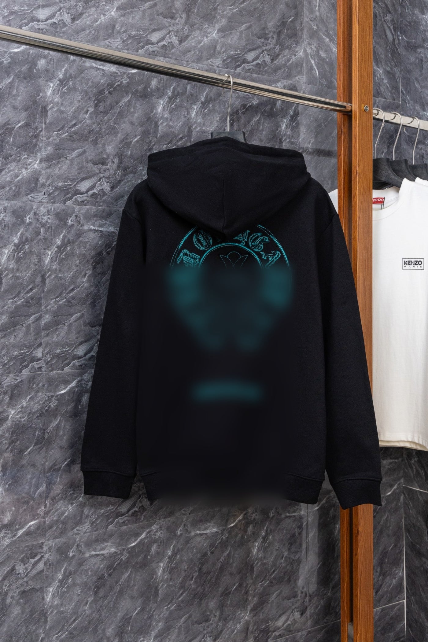 Blue Accent Hoodie