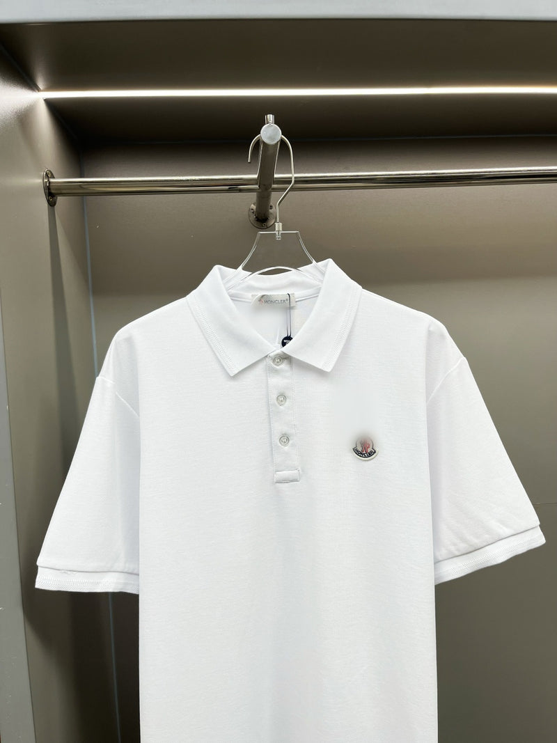 White Logo Polo