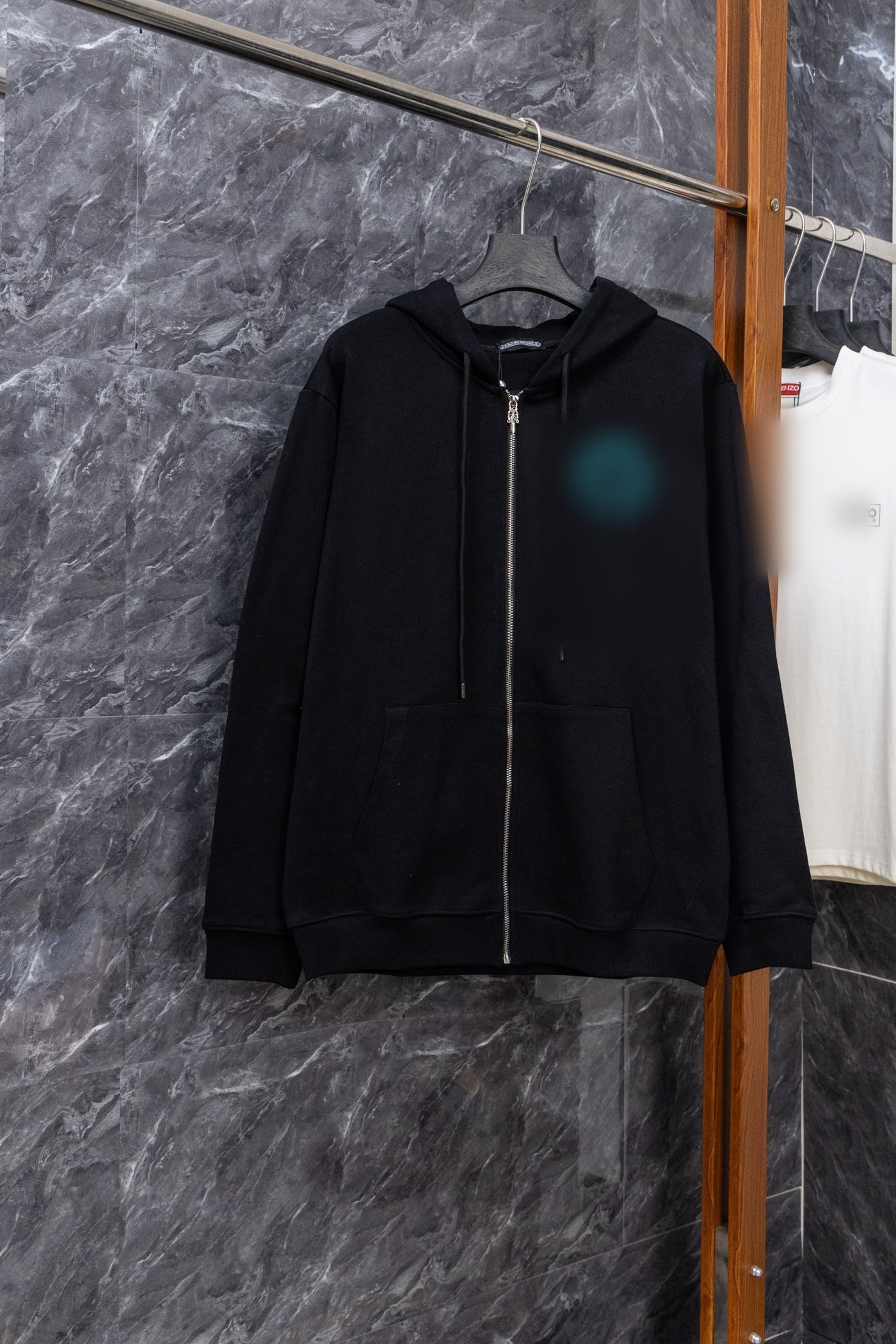 Blue Accent Hoodie