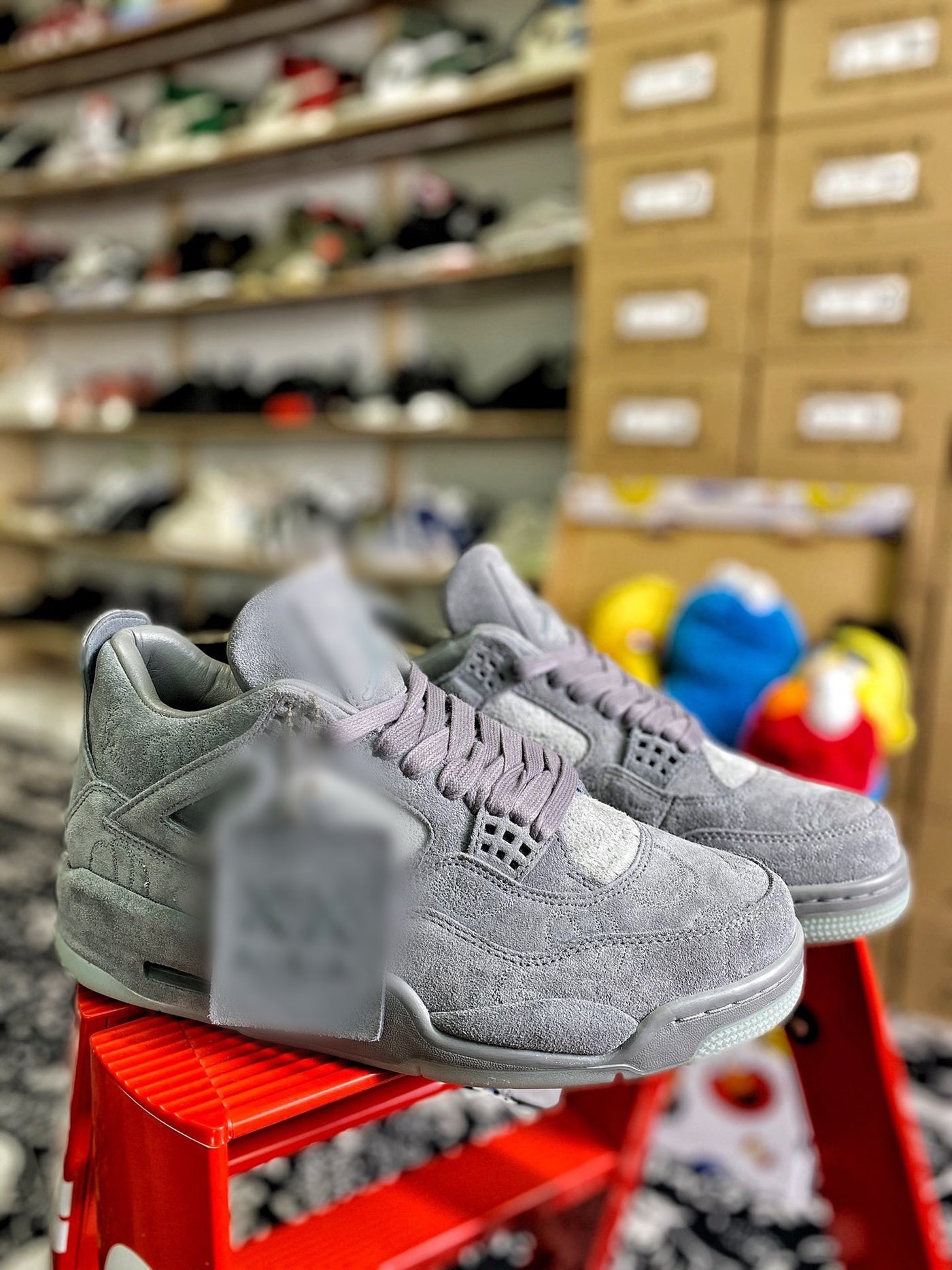 Grey Furry Sneakers